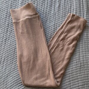 Abercrombie & Fitch Ribbed Brown Leggings